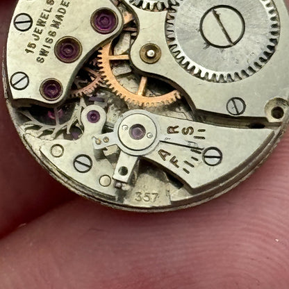 19.7mm H Samuel Acme Lever Cal 357 Manual Wind Swiss Watch Movement PARTS REPAIR