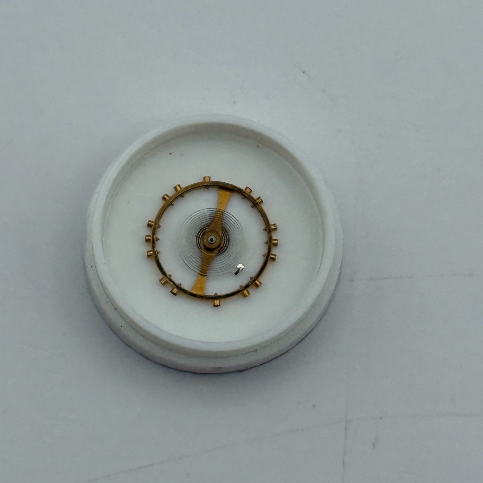ETA 1080 Balance Wheel Complete And Spring  157 M Watch Movement Parts NOS