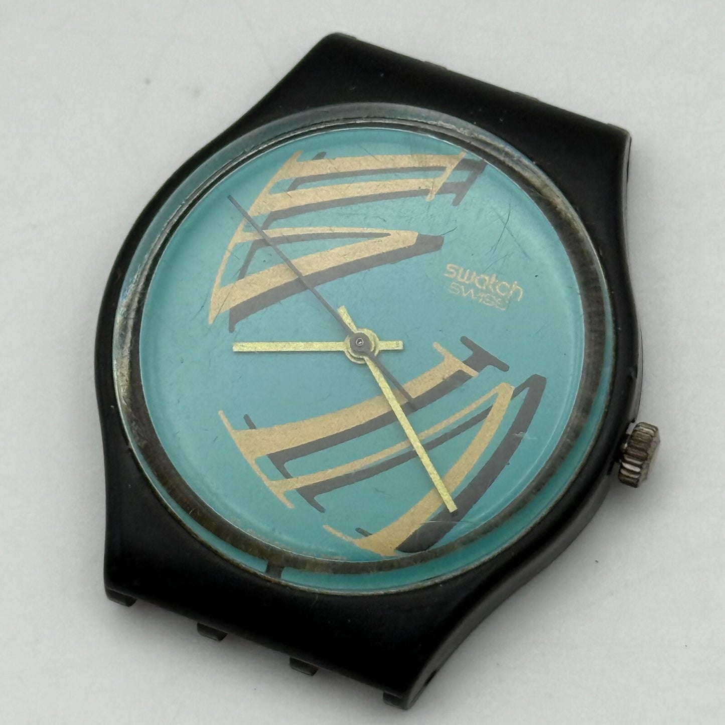 33mm Vintage 1989 Swatch GB125 Figueras Watch UNTESTED PARTS REPAIR