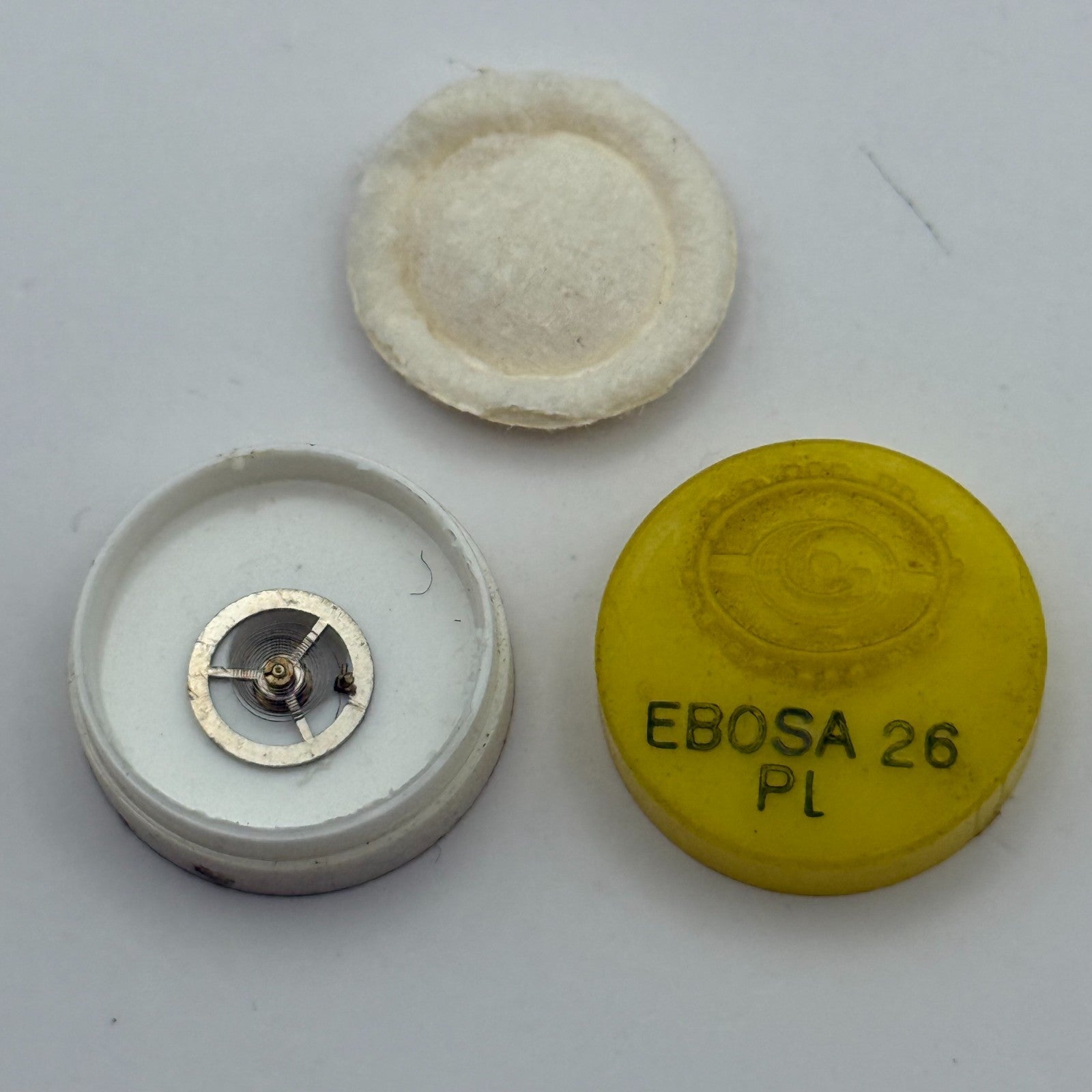 Ebosa 26 PL Balance Wheel Complete And Spring Renata Watch Movement Parts NOS