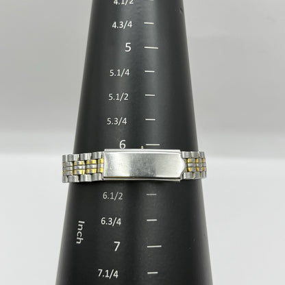 26mm Working Ladies Lorus V782-X113 Two Tone Date Dial Quartz Watch 6 Inches