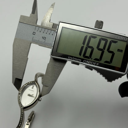 Sekonda Ladies Quartz Watch Crystal Accents Silver Tone Bracelet Working 17mm