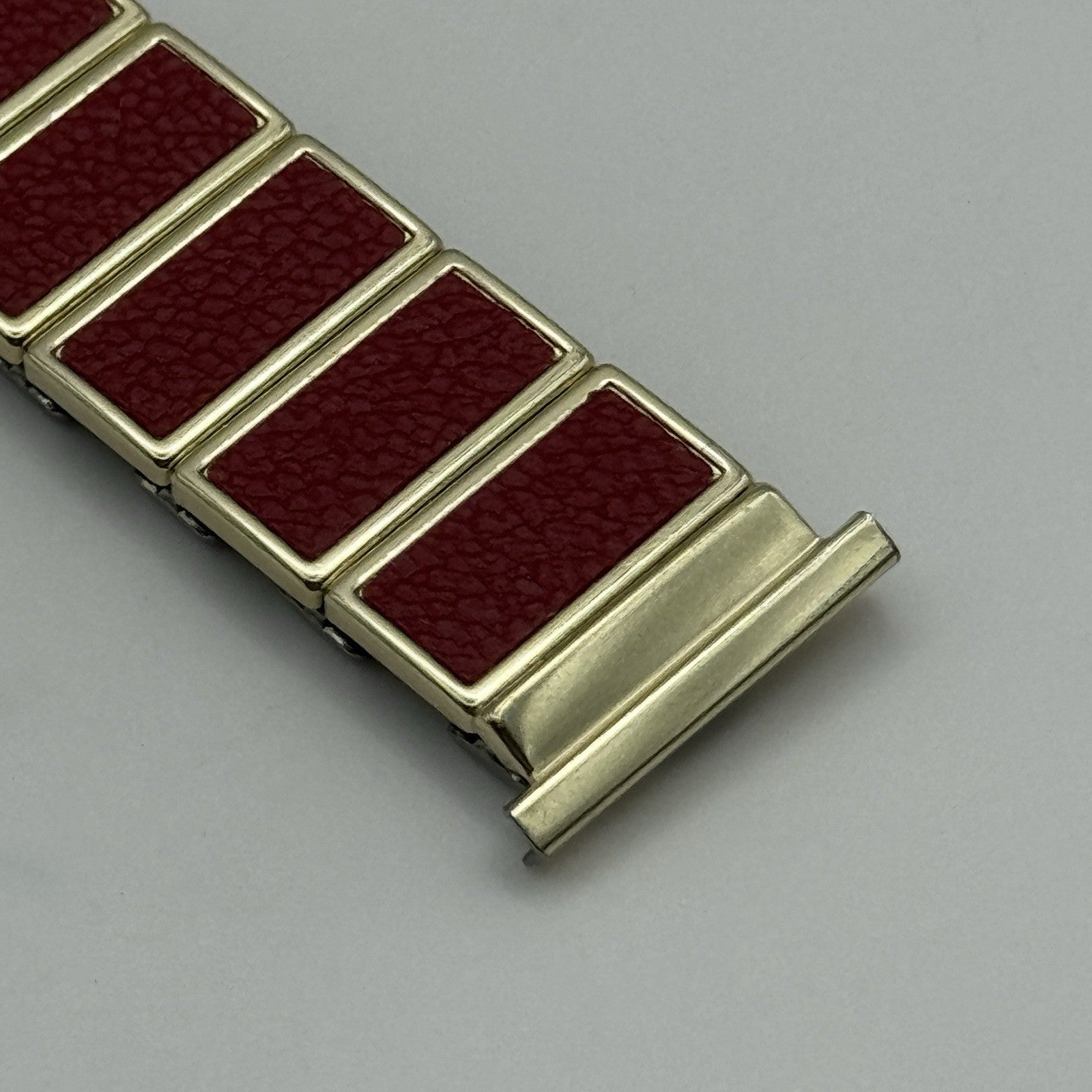20mm Lug Rowi Fixo Flex Vintage New Old Stock NOS Expandable Strap Red Gold