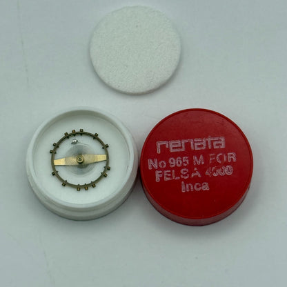 Felsa 4000 Balance Wheel Complete And Spring  965 M Watch Movement Parts NOS