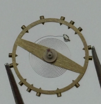 Felsa 4000 Balance Wheel Complete And Spring  965 M Watch Movement Parts NOS