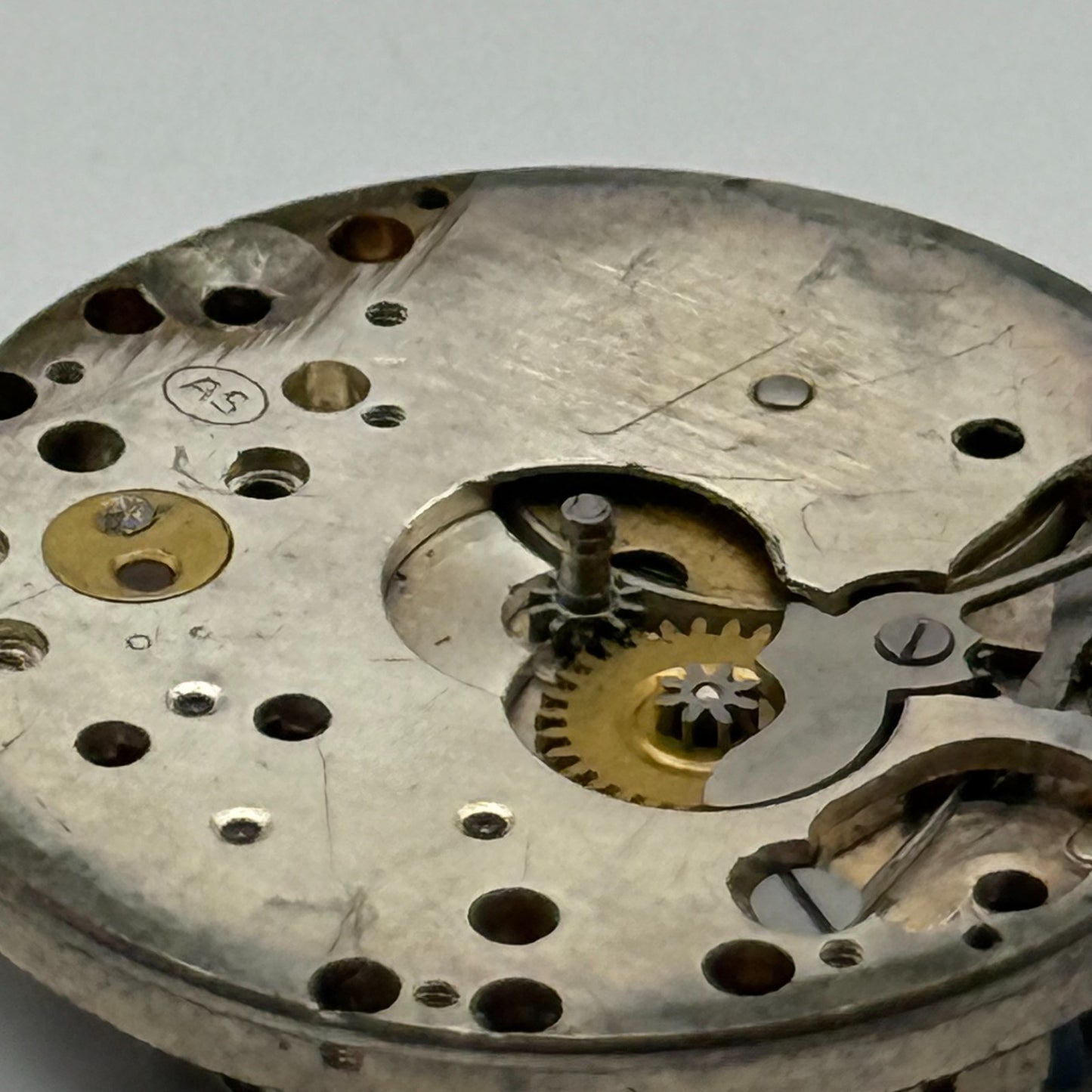 AS A Schild Swiss Watch Movement Manual Wind Vintage Parts Repair Spares 23.5mm