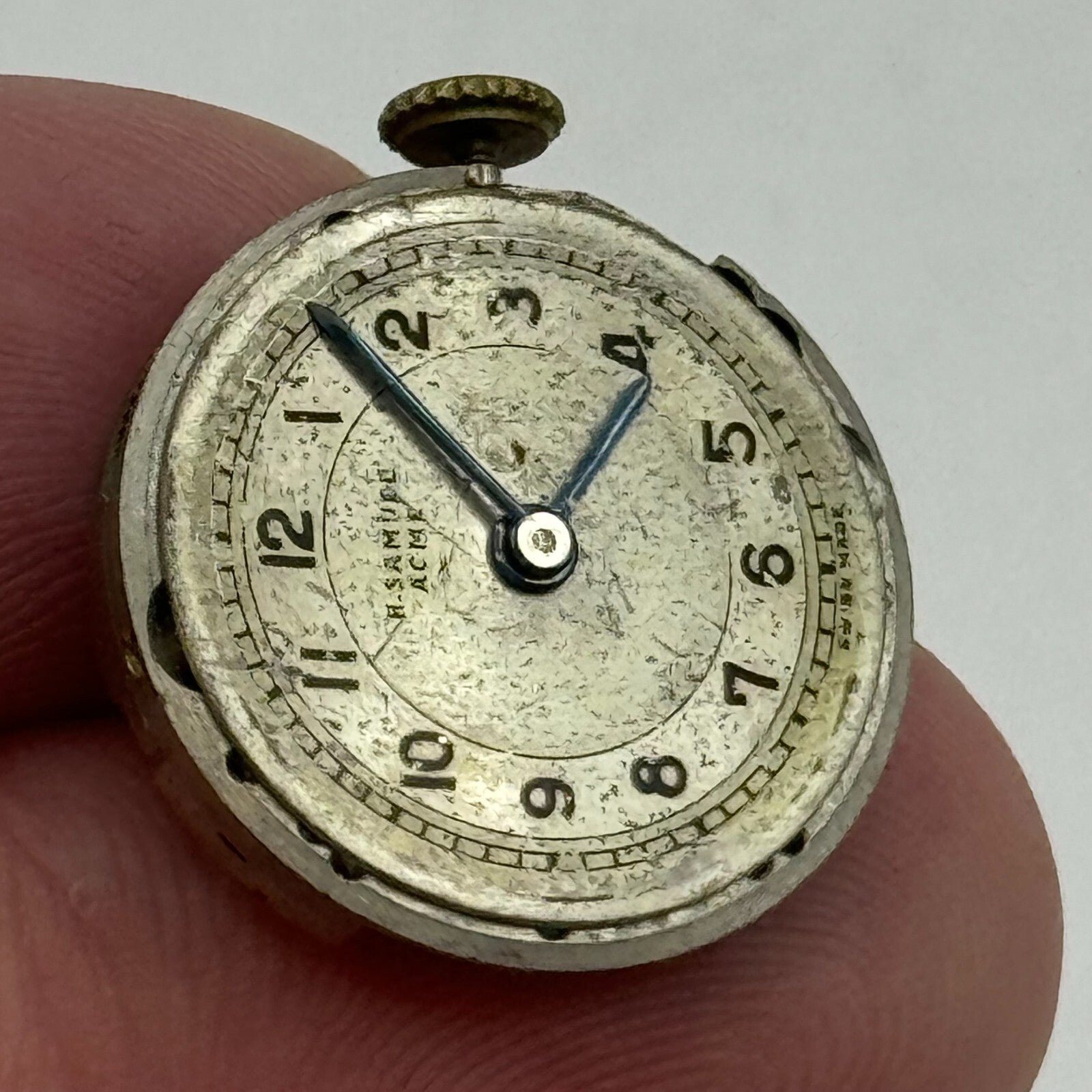 19.7mm Running H Samuel Record Cal 103 Manual Wind Watch Movement PARTS SPARES