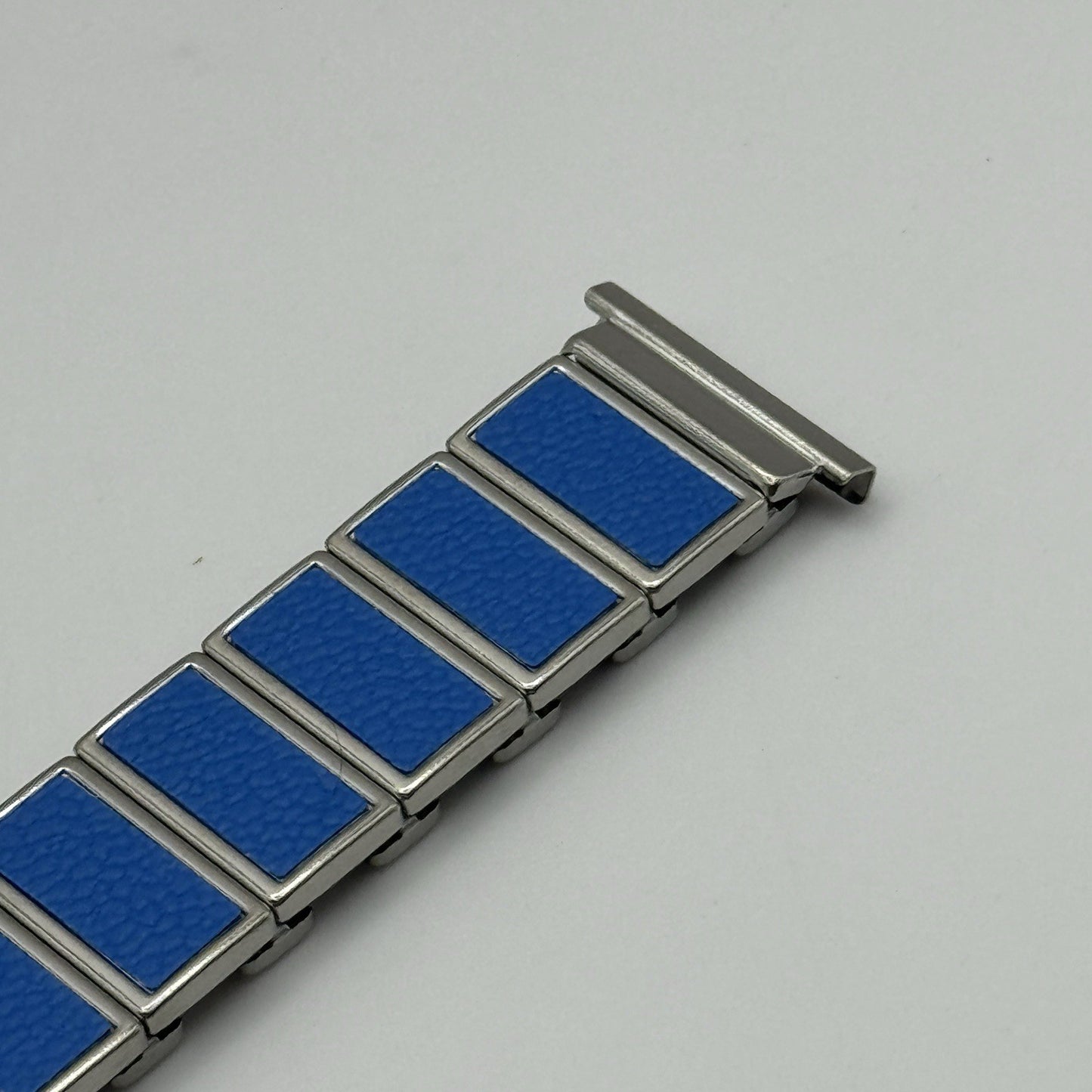 20mm Lug Rowi Fixo Flex Vintage New Old Stock NOS Expandable Strap Blue Silver