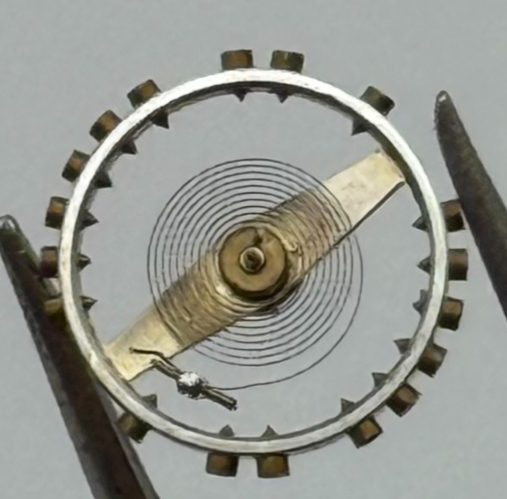FHF 60 Balance Wheel Complete And Spring 6/8''' 200 M Watch Movement Parts NOS