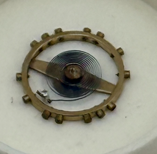 FEF 270 Balance Wheel Complete And Spring  5¼’’’ 173 M Watch Movement Parts NOS