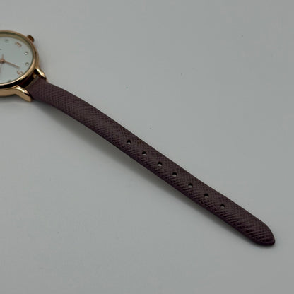 Ladies Pierre Cardin Watch Working New Battery Pink Strap Quartz 28mm