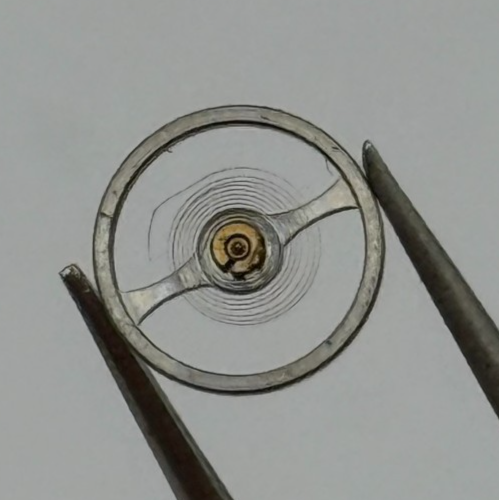 Oris 410 Balance Wheel Complete And Spring 5 1/4’’’ 330 M Watch Movement Parts