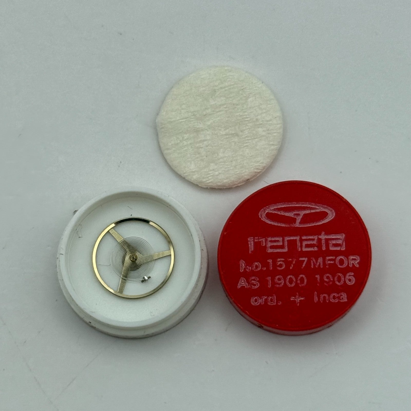 AS 1900 1906 Balance Wheel Complete And Spring 1577 M Watch Movement Parts NOS