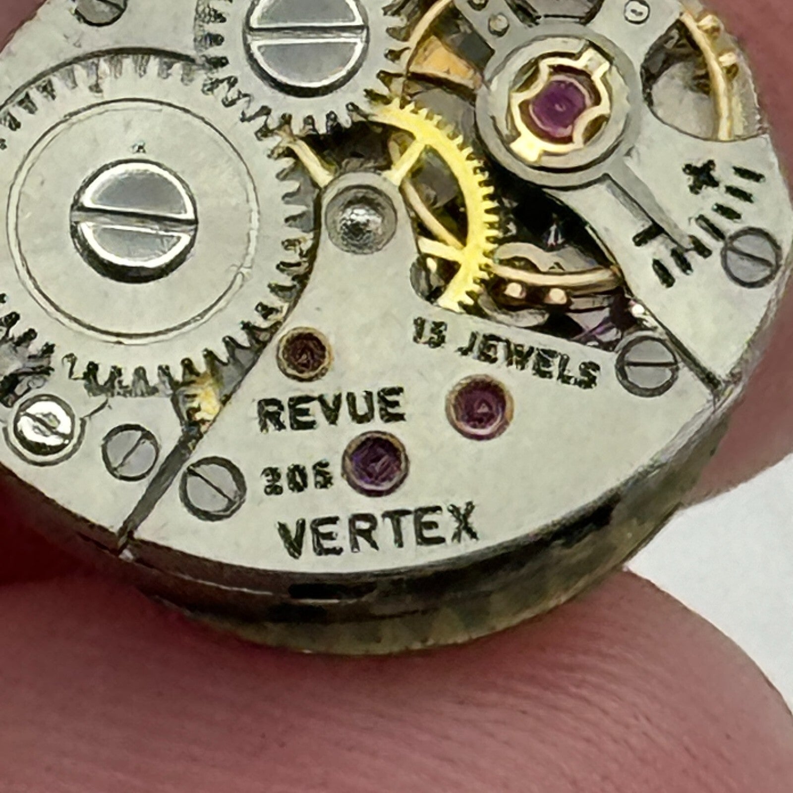 13mm Ladies Running Vertex Revue 205 Swiss Manual Wind Watch Movement PARTS