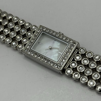 20mm Working Ladies Accessories New Look Silver Tone Jewelled M.O.P Quartz Watch