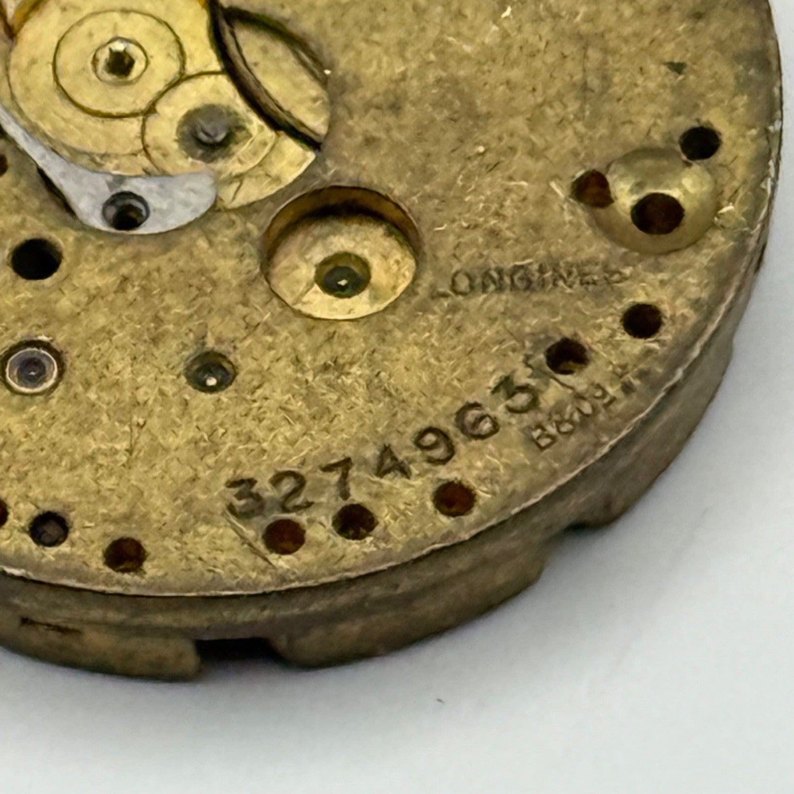 Longines 10.39 B&Co Baume Watch Movement Vintage Incomplete Parts Repair 21.6mm