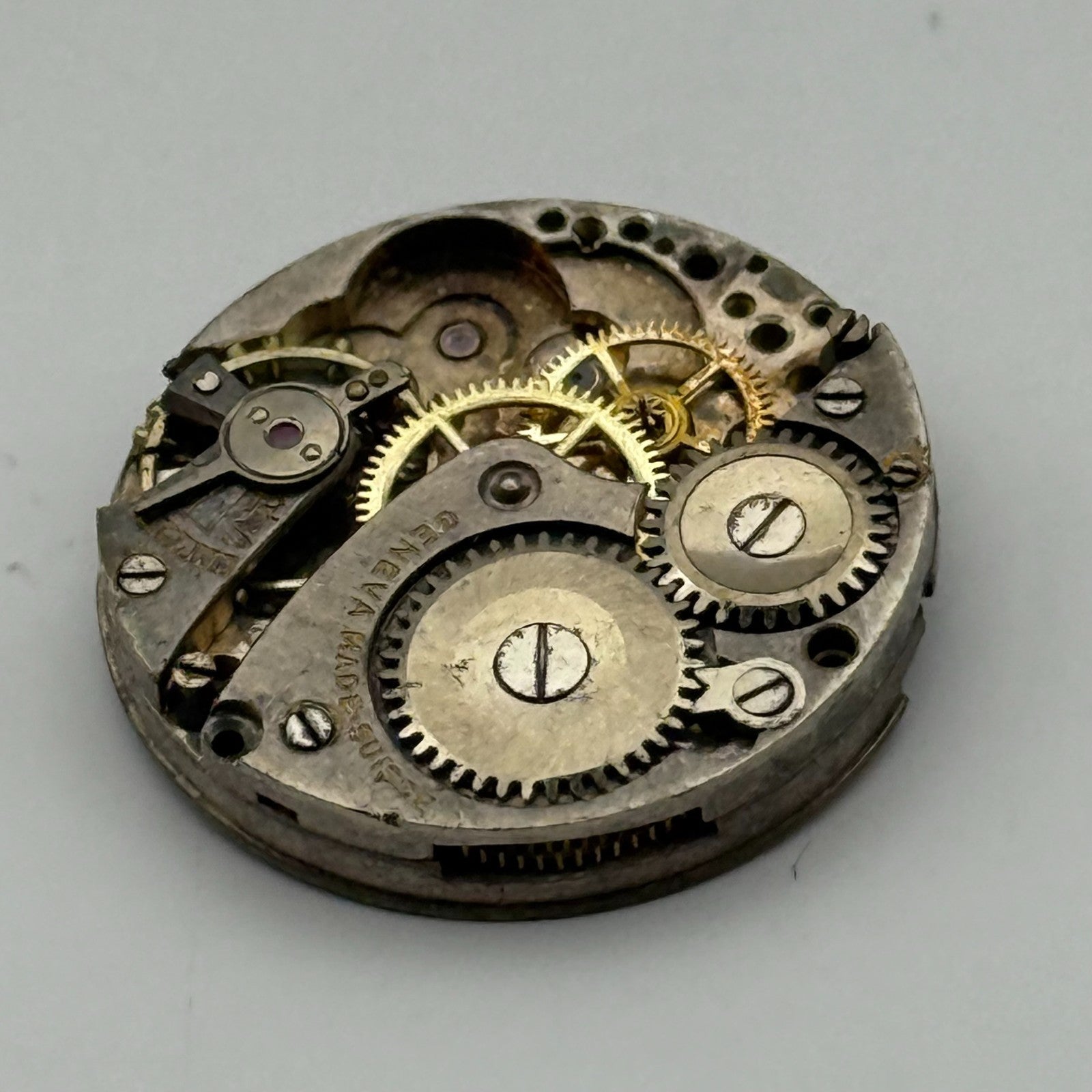 Geneva Made Suisse 785 Watch Movement Vintage Swiss Parts Repair 19.7mm