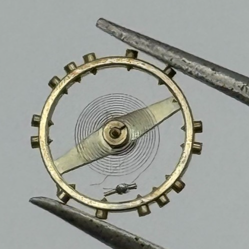 FEF 270 Balance Wheel Complete And Spring 5 1/4’’’ 173 Watch Movement Parts NOS