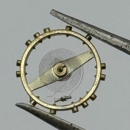 FEF 270 Balance Wheel Complete And Spring 5 1/4’’’ 173 Watch Movement Parts NOS