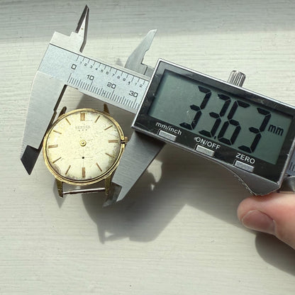 33mm Men's Vintage Bernex FHF 81 Running Swiss Manual Wind Watch PARTS REPAIR