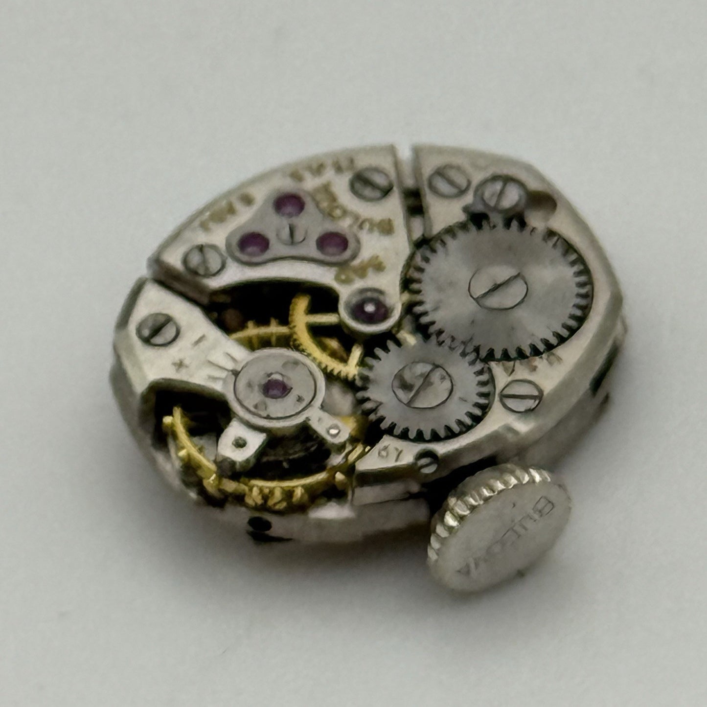 13.1mm Vintage Ladies Bulova 5AD Manual Wind Swiss Watch Movement PARTS REPAIR