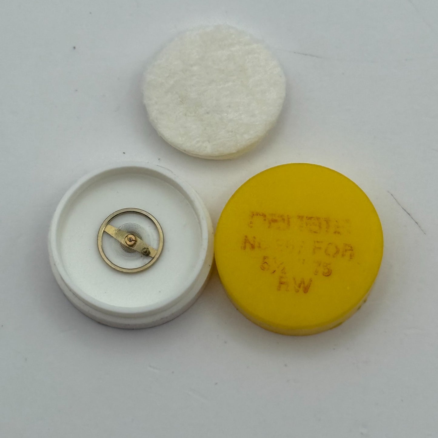 RW 75 Balance Wheel Complete And Spring 5 1/4’’’ 867 Watch Movement Parts NOS