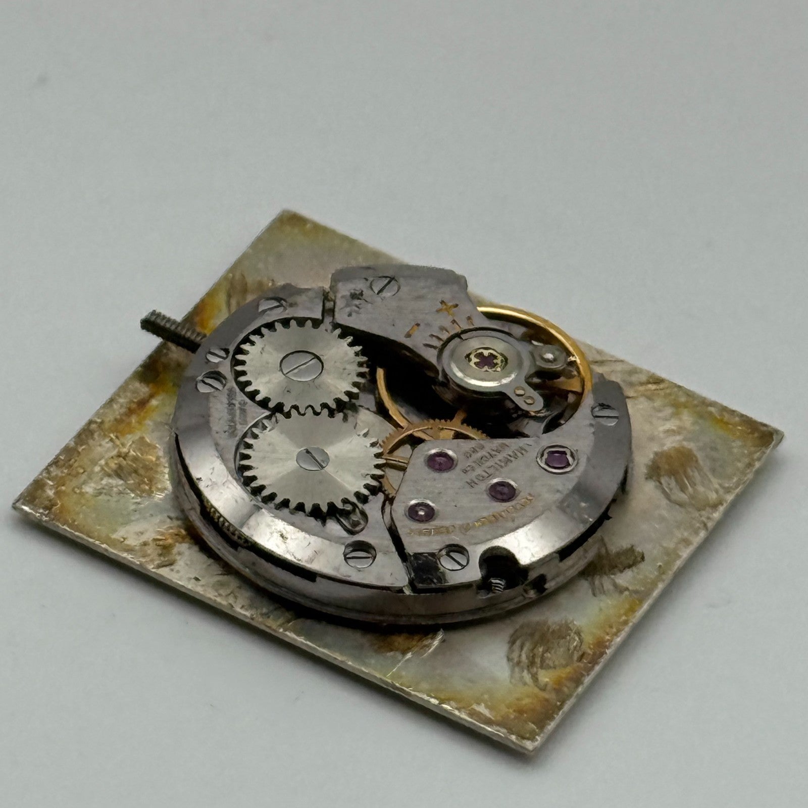 Hamilton C80 Watch Movement Manual Wind Vintage Swiss Parts Repair Spares 17.4mm