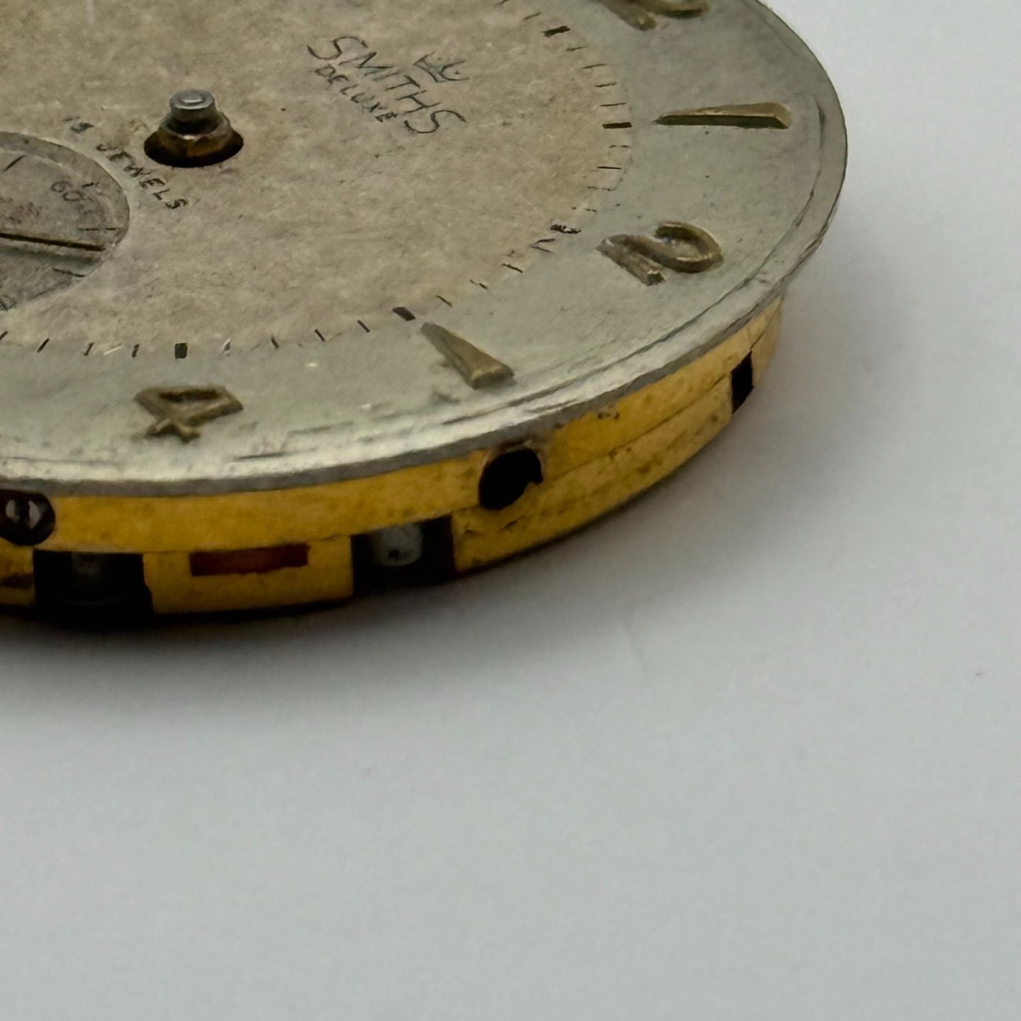 Smiths De Luxe 15 Jewels C268882 Watch Movement Manual Wind Vintage Parts 26.9mm