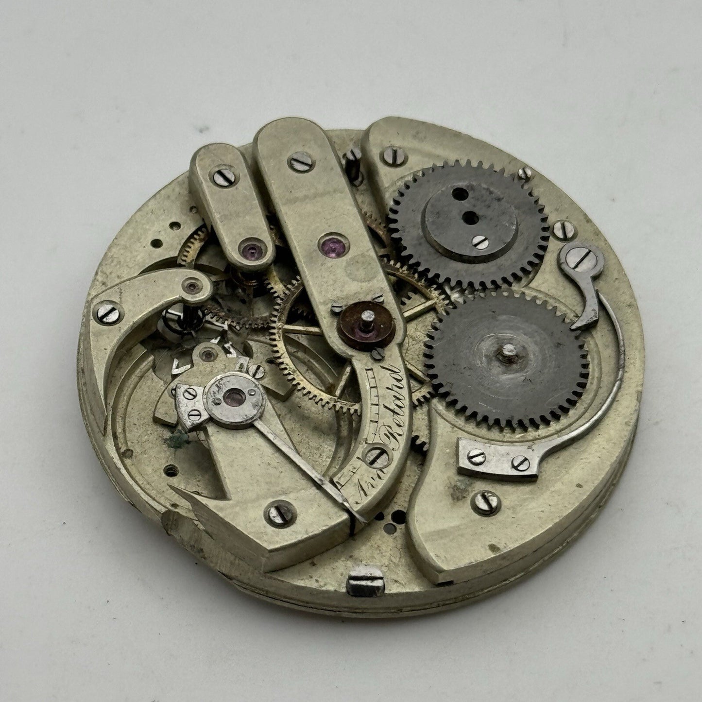 45.2mm High Grade Jules Jurgensen Style Pocket Watch Movement To Restore Parts