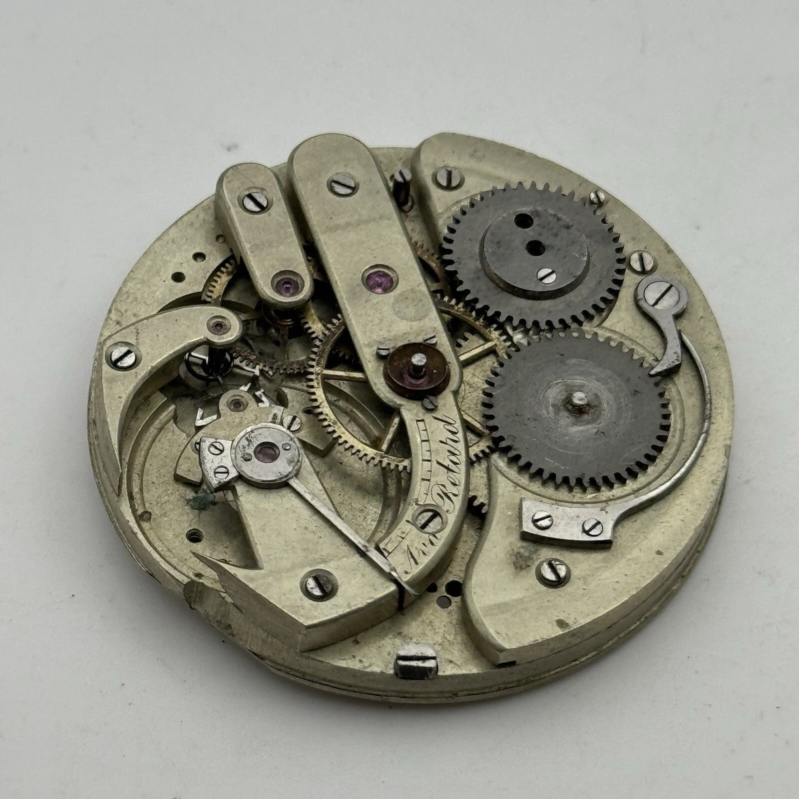 45.2mm High Grade Jules Jurgensen Style Pocket Watch Movement To Restore Parts