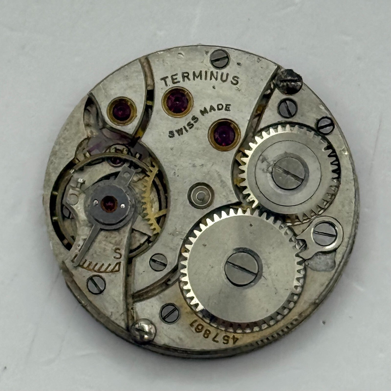 21.9mm Vintage Terminus High Grade Swiss Manual Wind Watch Movement PARTS
