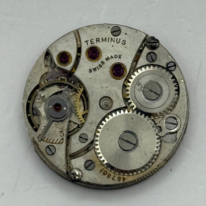 21.9mm Vintage Terminus High Grade Swiss Manual Wind Watch Movement PARTS