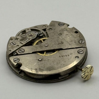 Amida 542 Watch Movement Manual Wind Vintage Swiss 4 Jewels Parts Repair 27mm