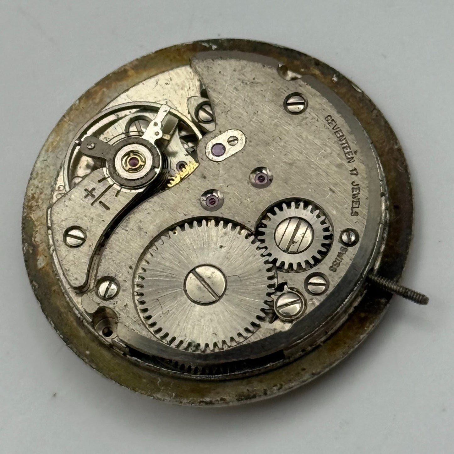 FHF ST 96 Watch Movement Legion Manual Wind Vintage Swiss Parts Repair 25.8mm