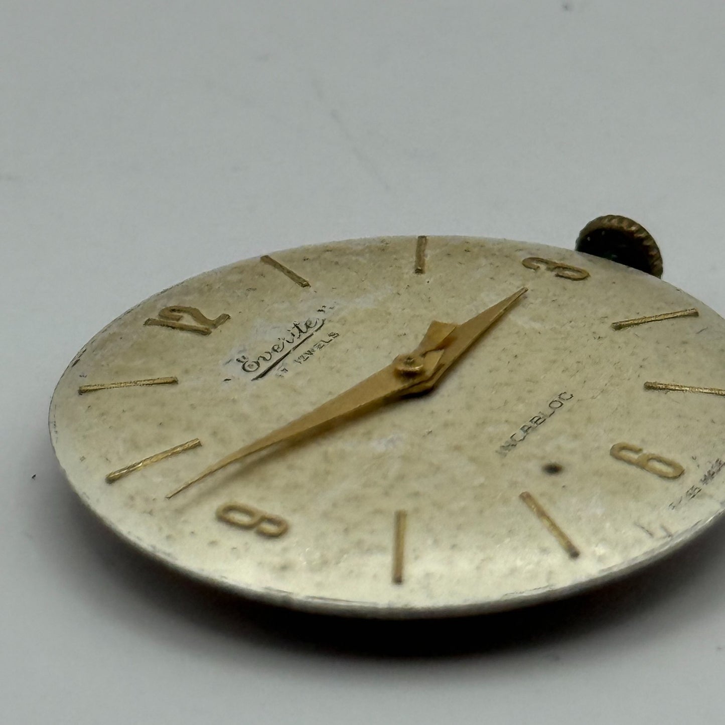 ETA 2391 Watch Movement Everite Running Manual Wind Vintage Parts Repair 25.8mm