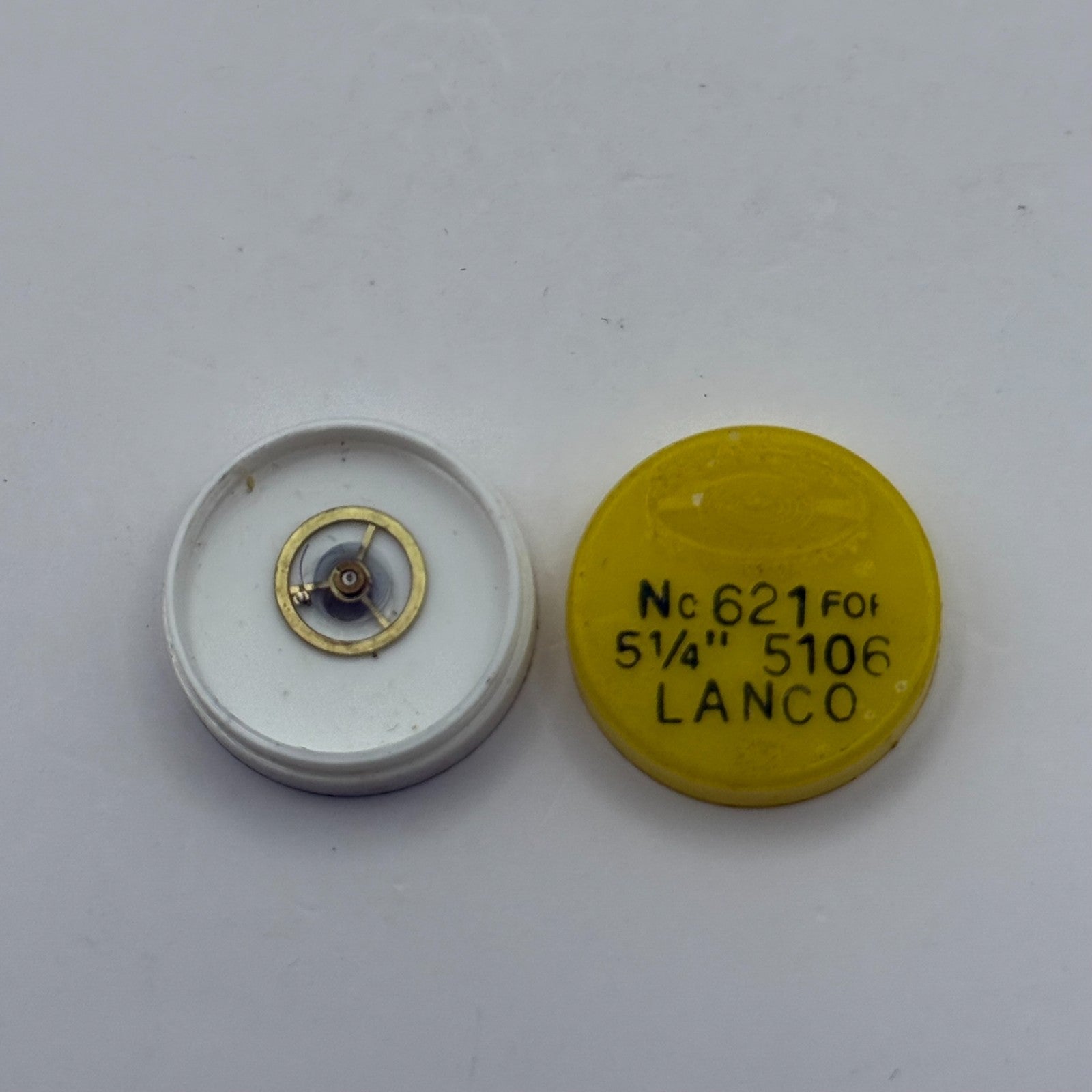Lanco 5106 Balance Wheel Complete And Spring 5¼’’’ 621 Watch Movement Parts NOS