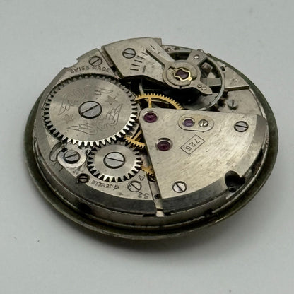ETA 1080 Watch Movement Rotary 725 Manual Wind Vintage Swiss Parts Repair 23.6mm