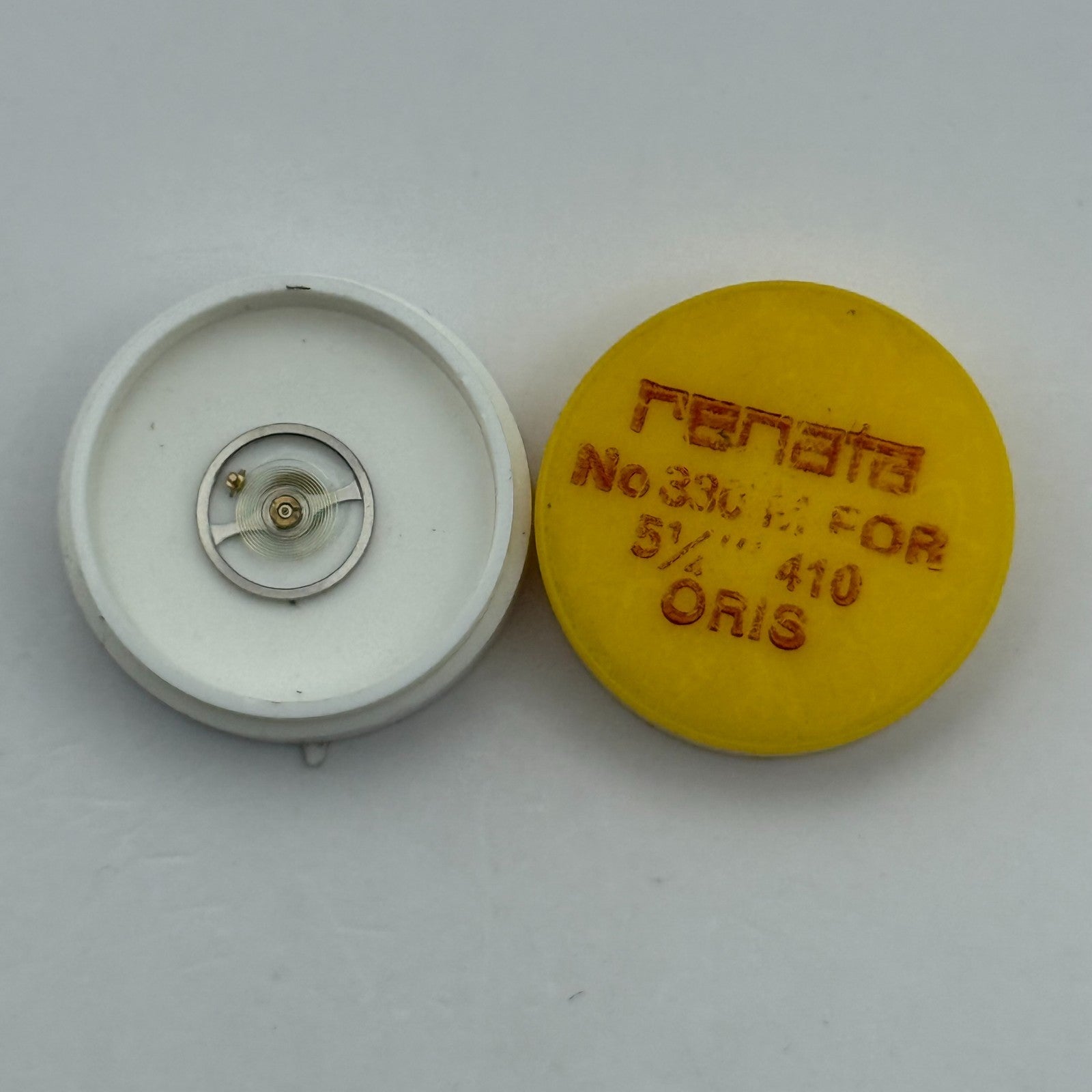 Oris 410 Balance Wheel Complete And Spring 5¼’’’  330 M Watch Movement Parts NOS