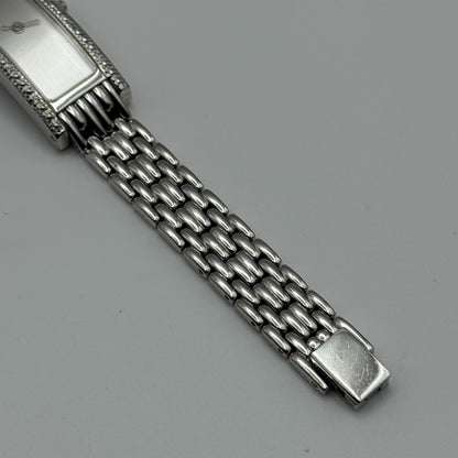 Vogue Ladies Quartz Watch Rectangular Silver Tone Bracelet 16mm PARTS REPAIR