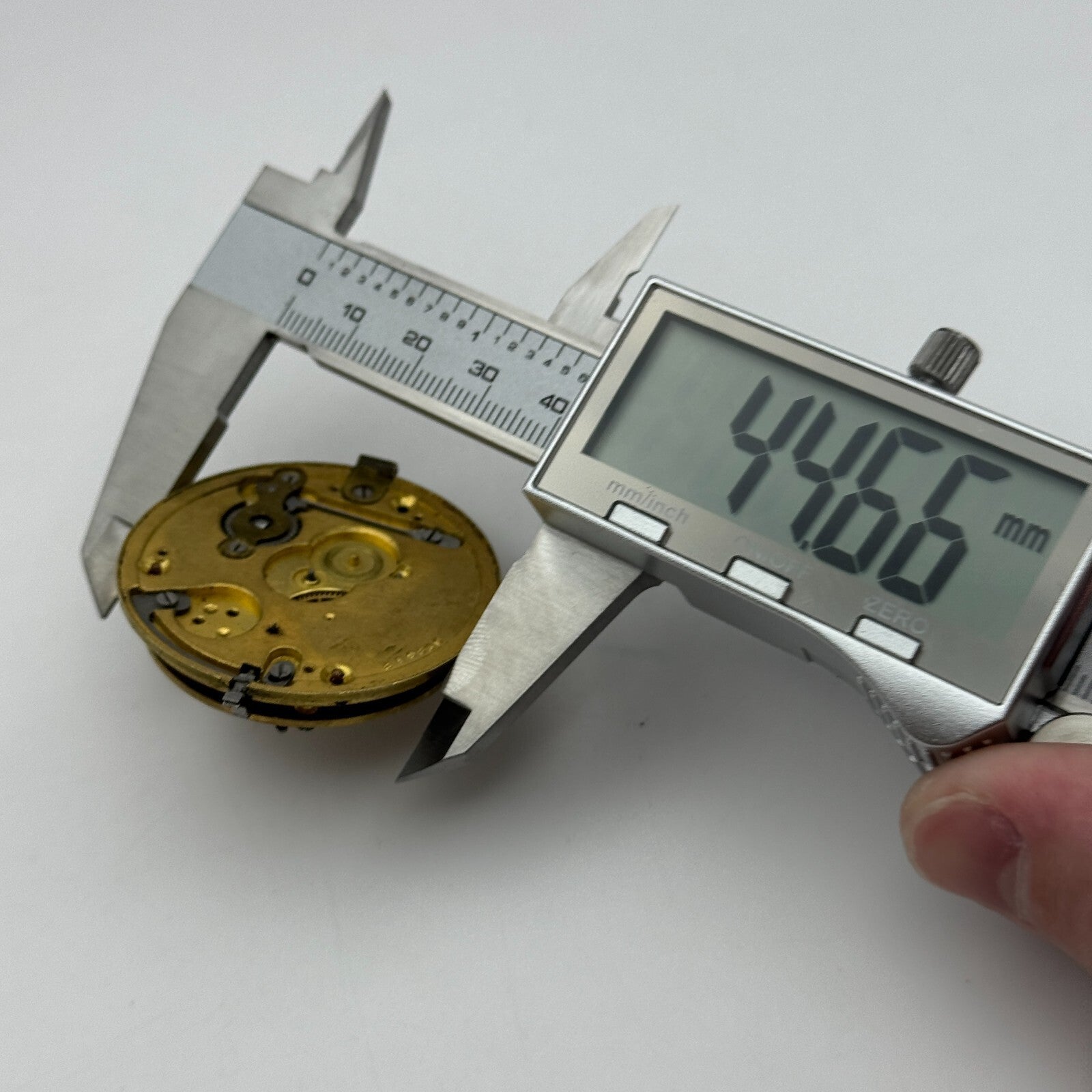 44.6mm Antique Reversing Pinion Key Wound English Pocket Watch Movement PARTS