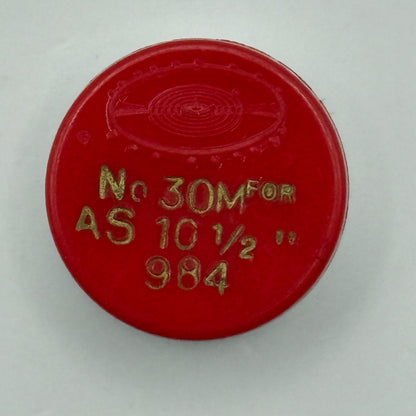 AS 984 Balance Wheel Complete And Spring 10 1/2''' 30 M Watch Movement Parts NOS