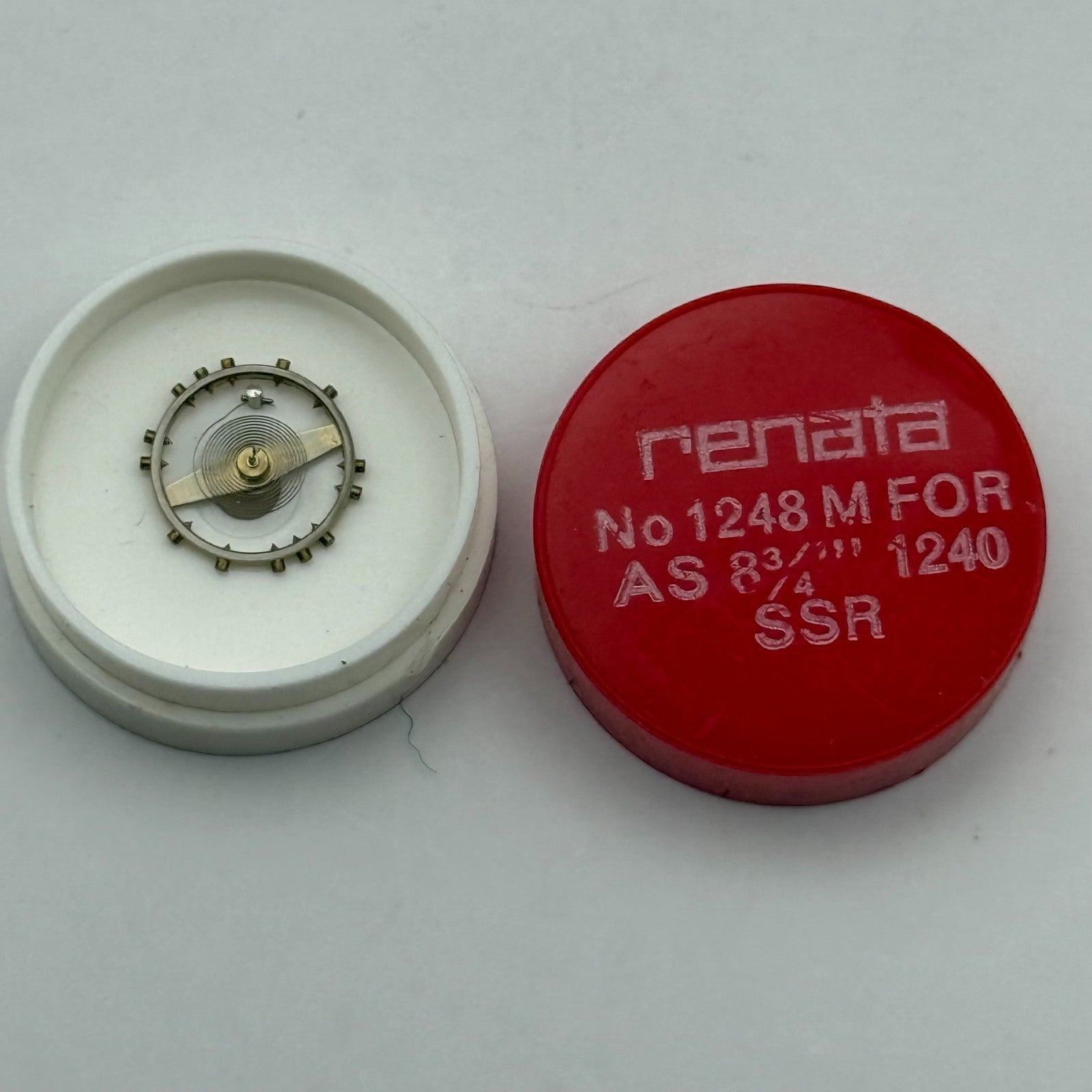 AS 1240 SSR Balance Wheel Complete And Spring 8¾’’’ 1248 M Watch Movement Parts 
