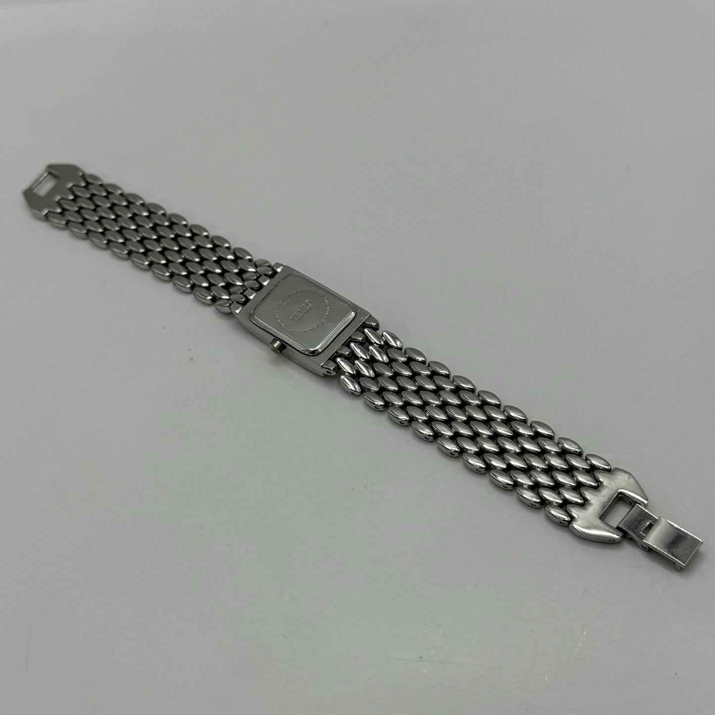 19mm Working Ladies Censi Collection Silver Tone Japan Quartz Watch 6.75 Inches