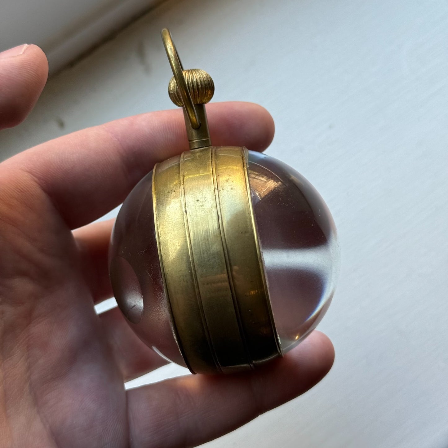 Roskopf Pocket Watch Unusual Fhf St 96 Magnifier Round Vintage To Repair Parts