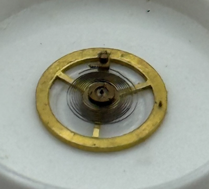 Kasper 200 Balance Wheel Complete And Spring 5¼’’’ Watch Movement Parts NOS