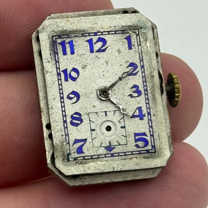 20.5mm Running Rotary Maximus Cal 54 Tank Watch Movement Manual Wind PARTS