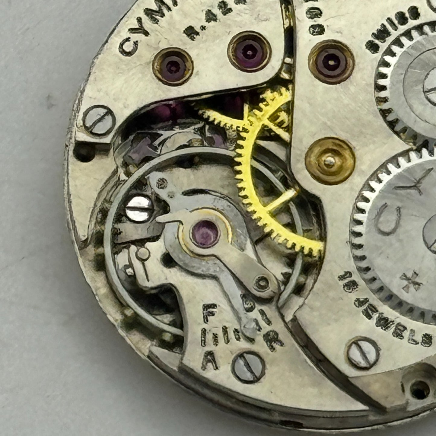 19.7mm Ladies Cyma R.424 Balance Ok Nice Finish Sub Seconds Watch Movement PARTS