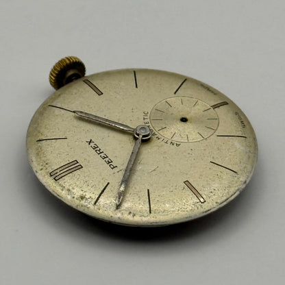 Peerex 15 Jewels Watch Movement Running Manual Wind Vintage Parts Repair 25.8mm
