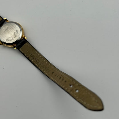 Limit Ladies Quartz Watch White Dial Crystal Accents Leather Strap Working 22mm