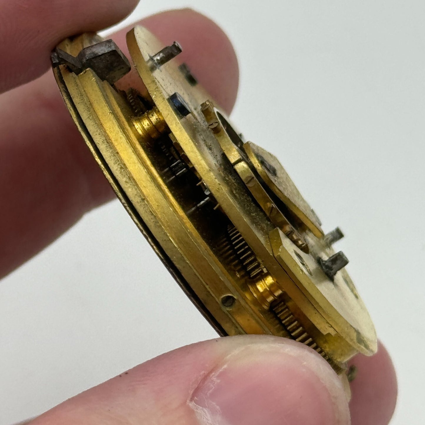 Antique 50mm Good Quality English Pocket Watch Movement Unidentified PARTS SPARE